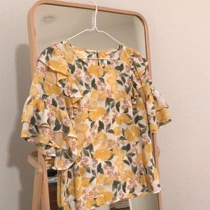 June & Hudson Lemon Blouse